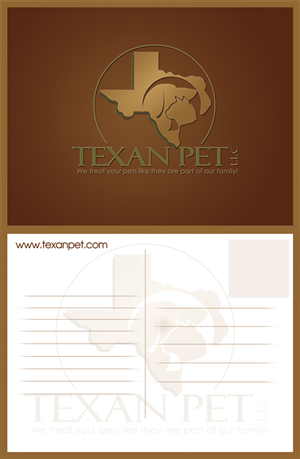 Design de Carte Postale par SamyPhotoshop pour Texan Pet LLC | Design : #3663662