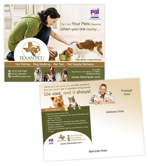Postcard Design by creationz2011 for Texan Pet LLC | Design: #3667064