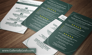 Card Design by galleria.by.leah for Mann Dental Care, P.A. | Design: #3630791