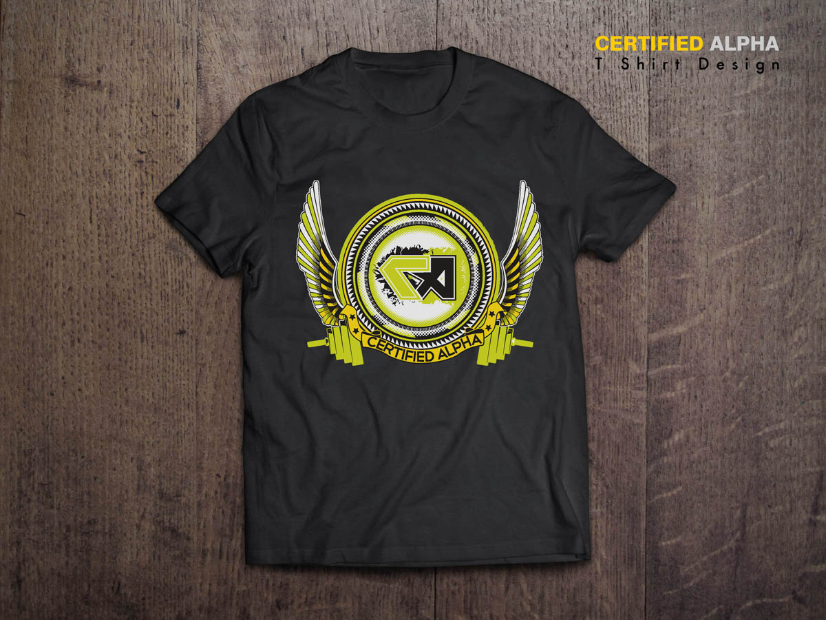 T-shirt Design by MicroZ for Certified Alpha | Design #3640204