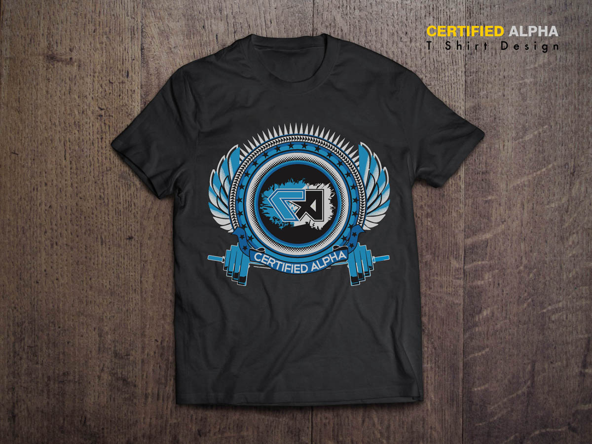 T-shirt Design by MicroZ for Certified Alpha | Design #3643164