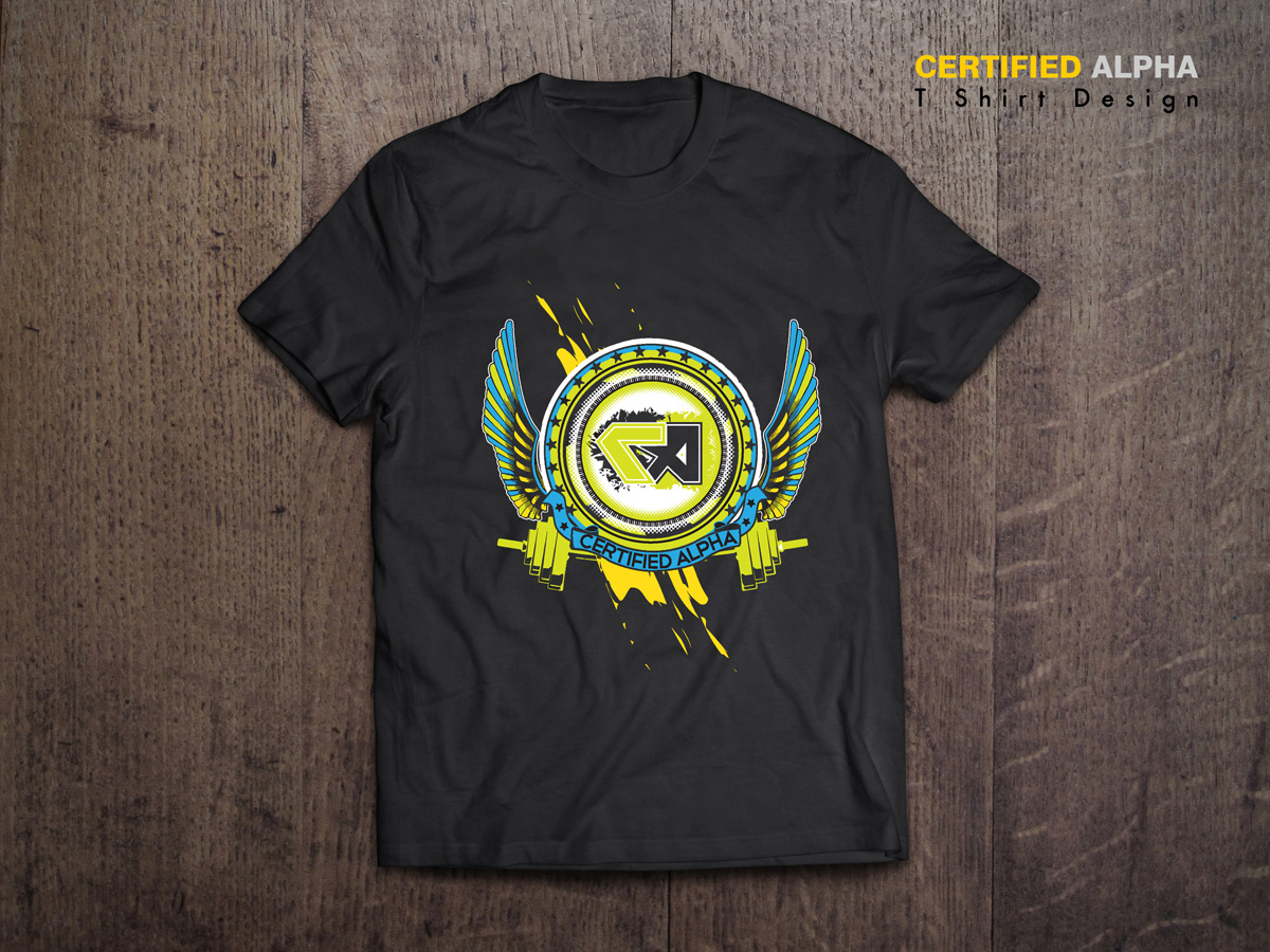 T-shirt Design by MicroZ for Certified Alpha | Design #3652375