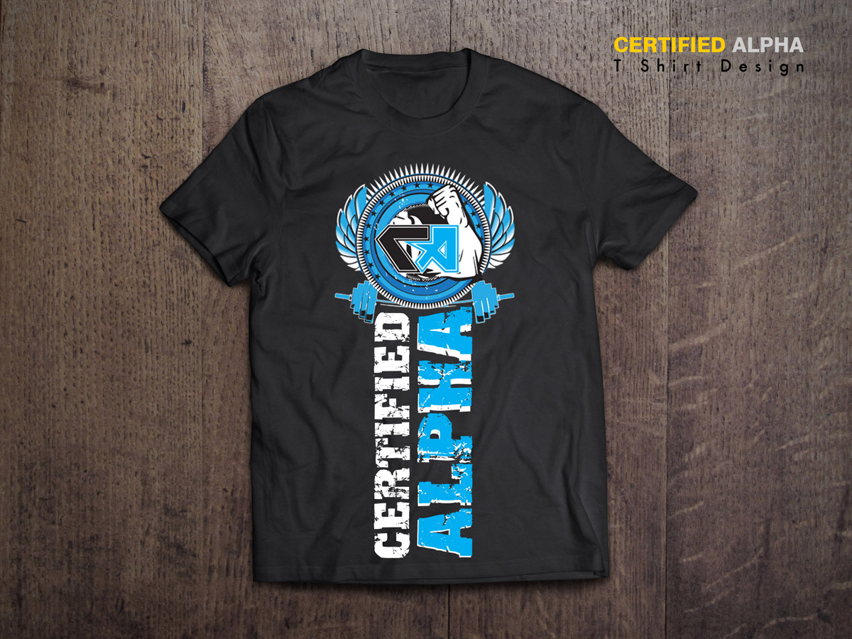 T-shirt Design by MicroZ for Certified Alpha | Design #3658830