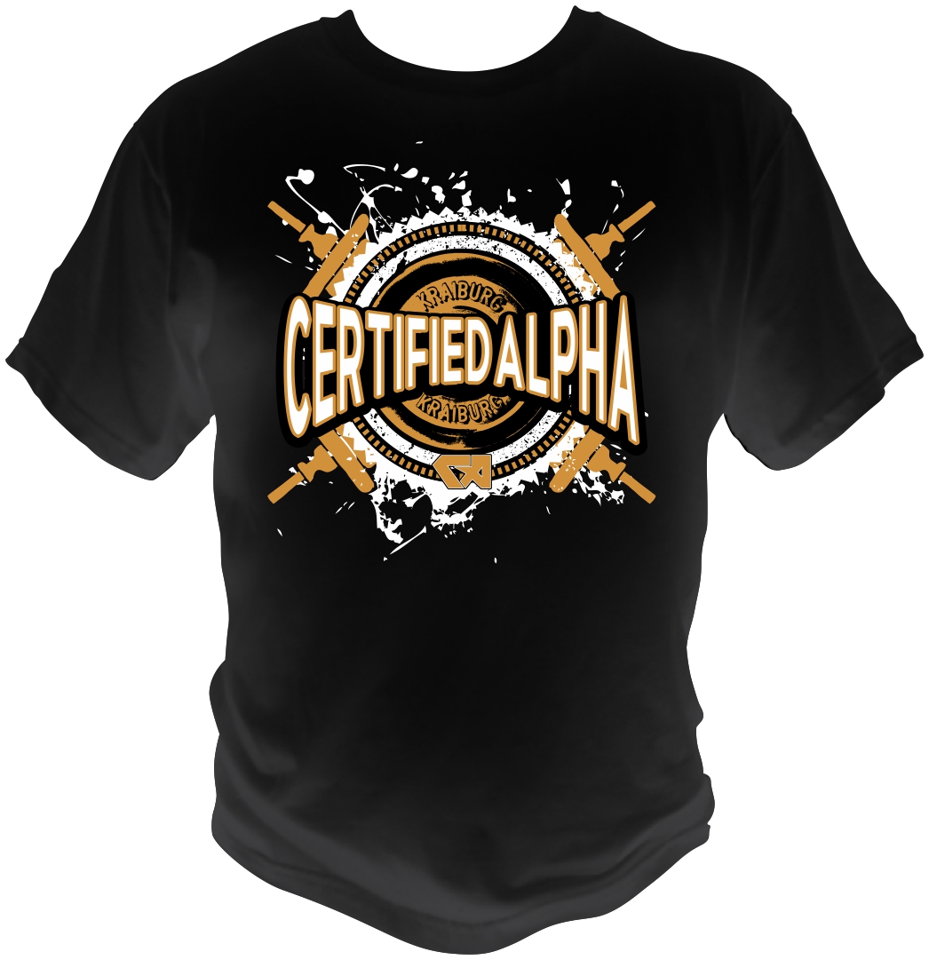 T-shirt Design by bacujkov for Certified Alpha | Design #3662276