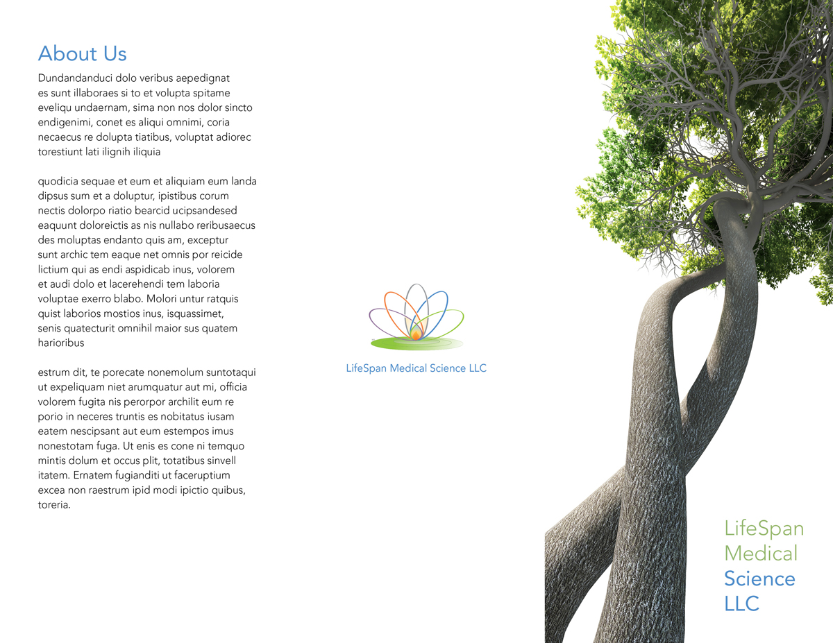 Design de Brochure par Stick42 pour LifeSpan Medical Science LLC | Design #3702156