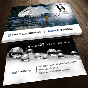 Business Card Design by Sandaruwan for Jerald Winter Photography LLC | Design #3642614