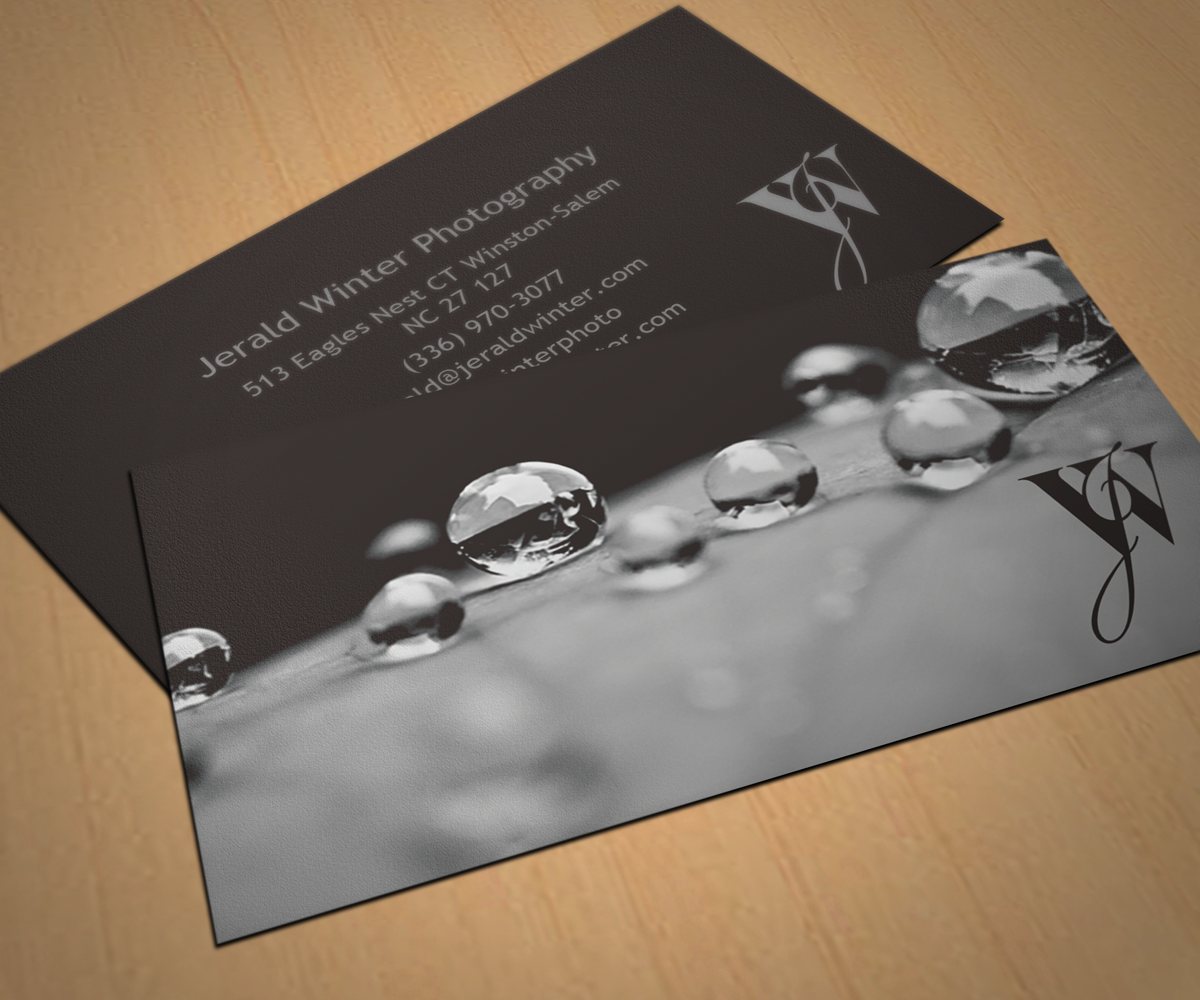 Diseño de Tarjeta de Presentación por hybryd para Jerald Winter Photography LLC | Diseño #3642381