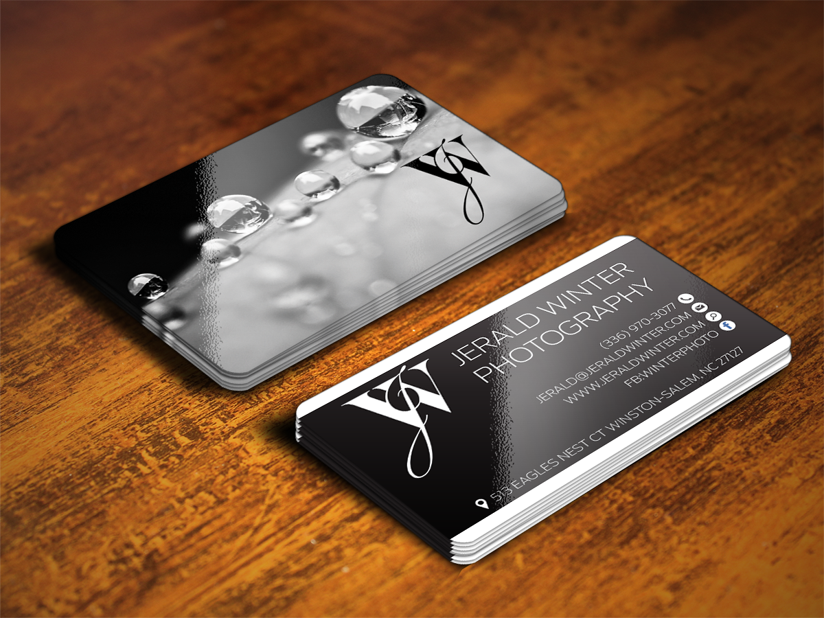 Design de Carte de Visite par Sajin pour Jerald Winter Photography LLC | Design #3703511