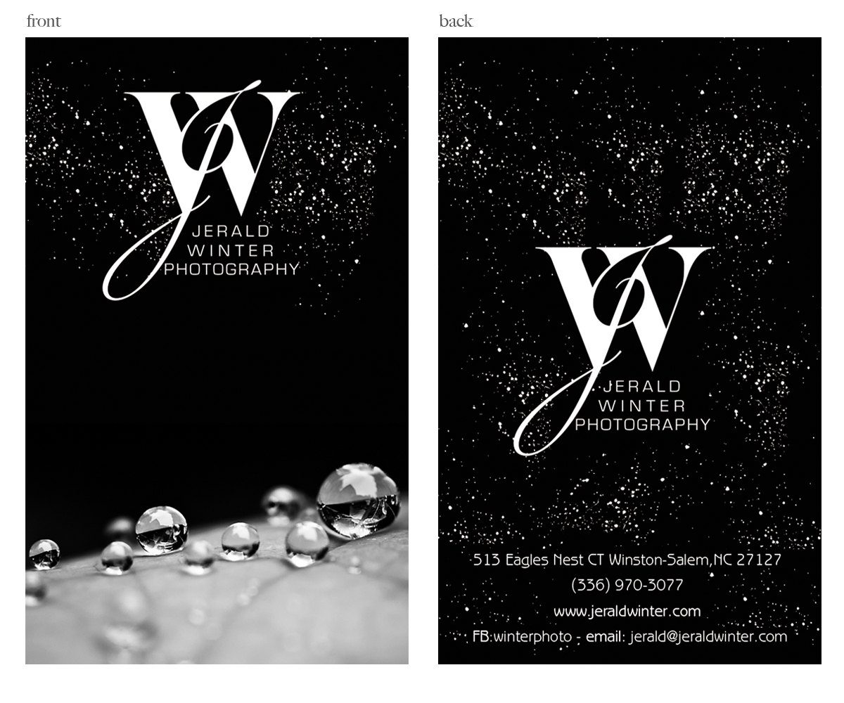 Business Card Design by Maden for Jerald Winter Photography LLC | Design #3650663