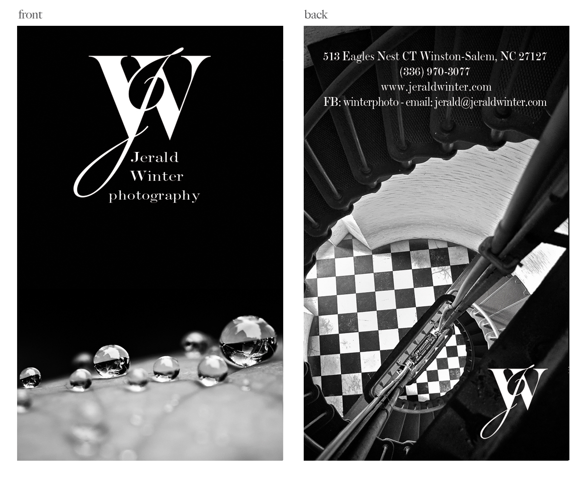 Business Card Design by Maden for Jerald Winter Photography LLC | Design #3654244