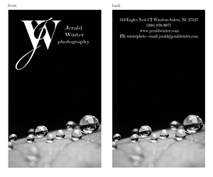 Design de Carte de Visite par Maden pour Jerald Winter Photography LLC | Design : #3659332
