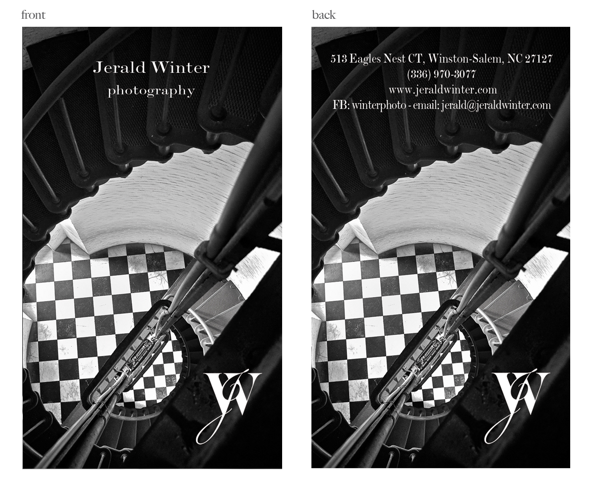 Business Card Design by Maden for Jerald Winter Photography LLC | Design #3659336