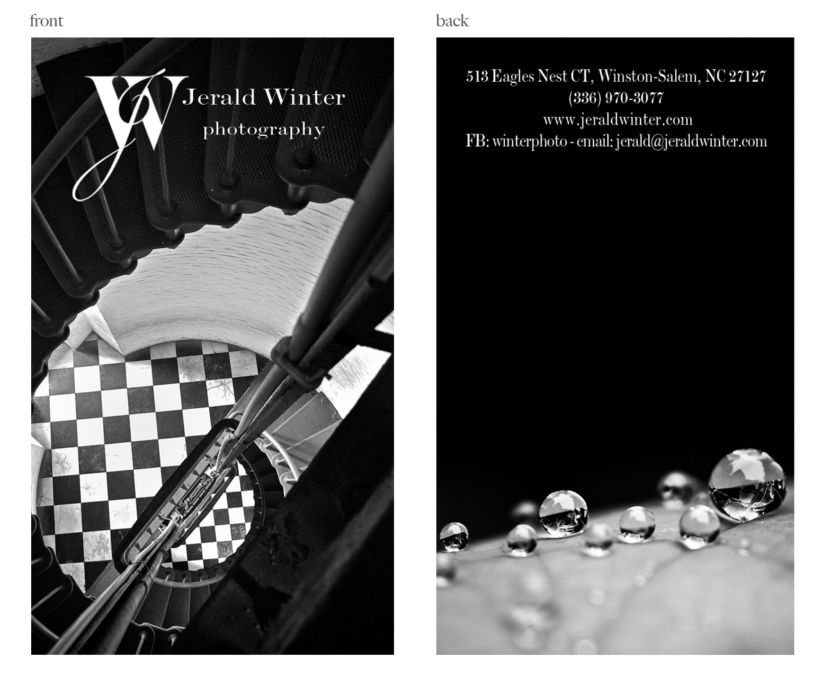 Business Card Design by Maden for Jerald Winter Photography LLC | Design #3667910