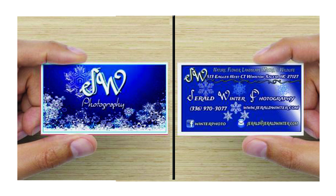 Diseño de Tarjeta de Presentación por HK Grafix para Jerald Winter Photography LLC | Diseño #3638746