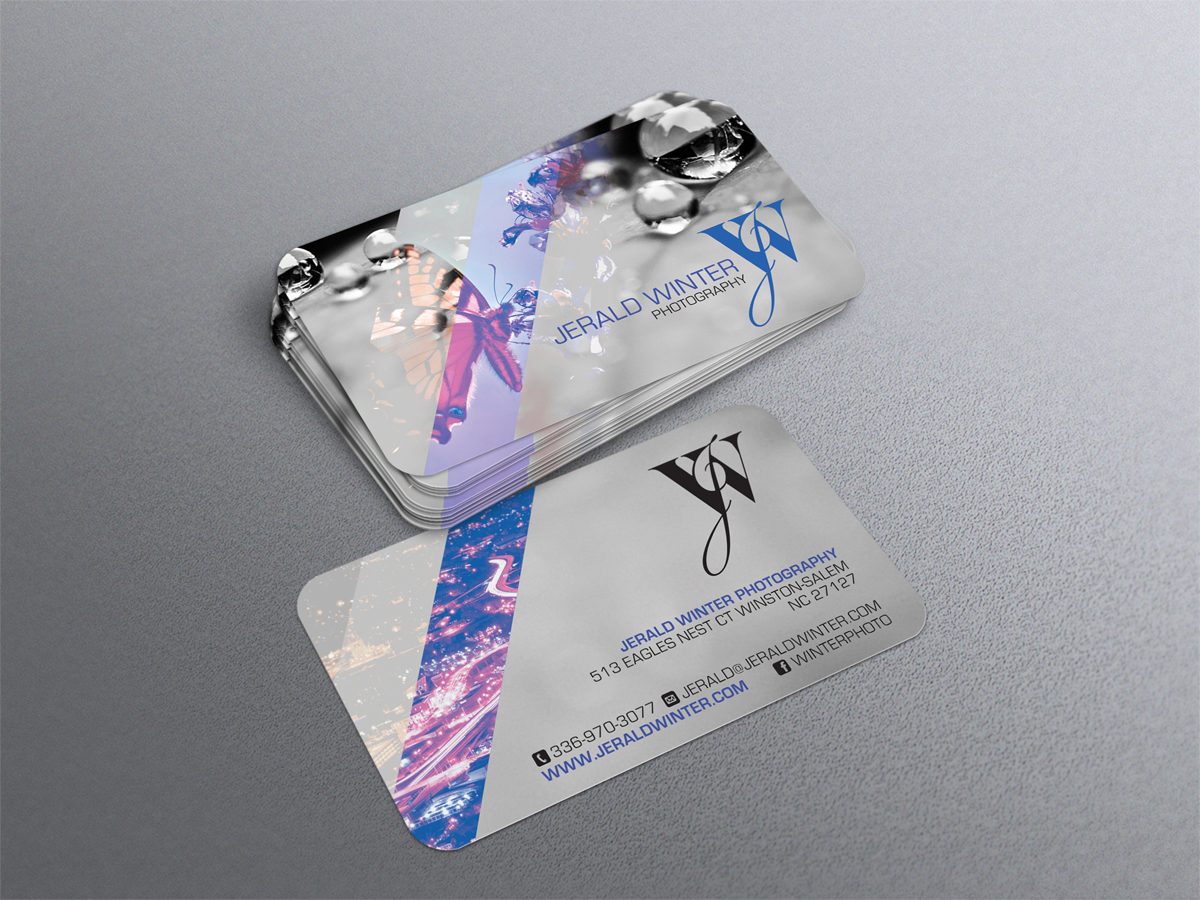 Business Card Design by diRtY.EMM for Jerald Winter Photography LLC | Design #3658358