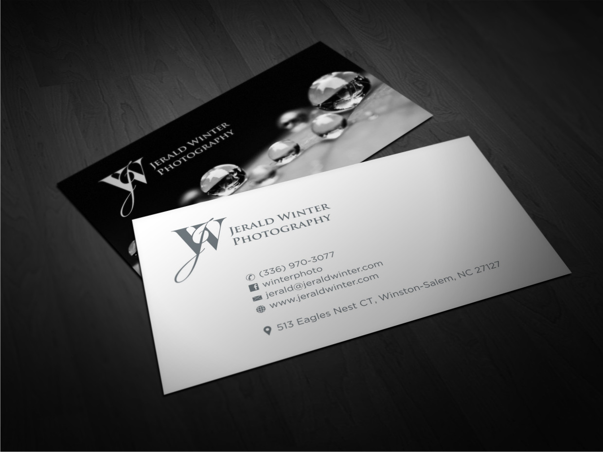 Business Card Design by Atvento Graphics for Jerald Winter Photography LLC | Design #3676968