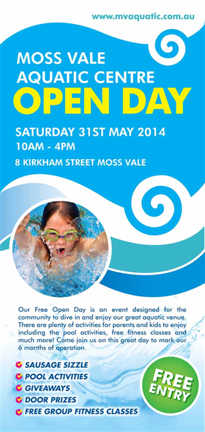 Diseño de Flyer por rkailas para moss vale aquatic centre | Diseño: #3694082