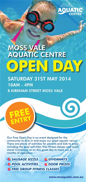 Diseño de Flyer por rkailas para moss vale aquatic centre | Diseño: #3694090