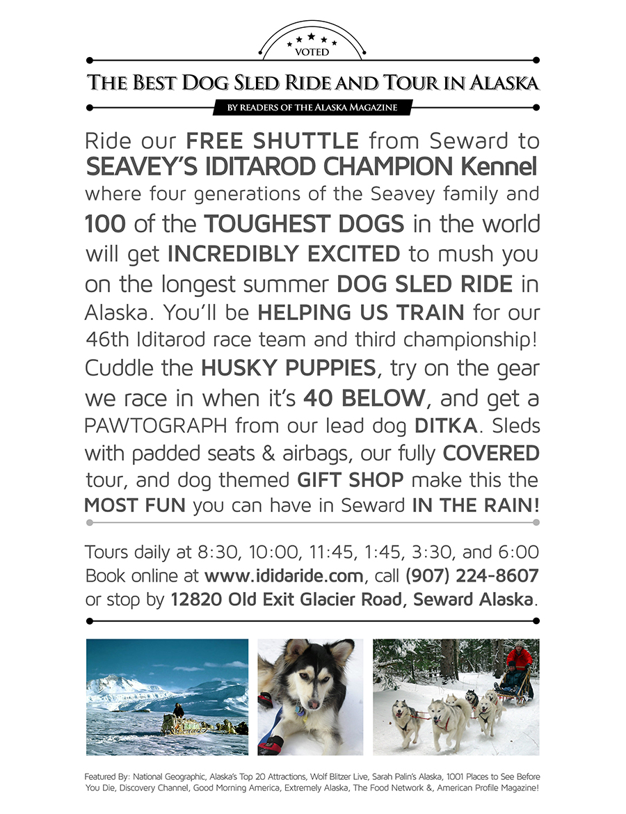 Advertisement Design by Fuxxo Works for IdidaRide Sled Dog Tours, Inc. | Design #912492
