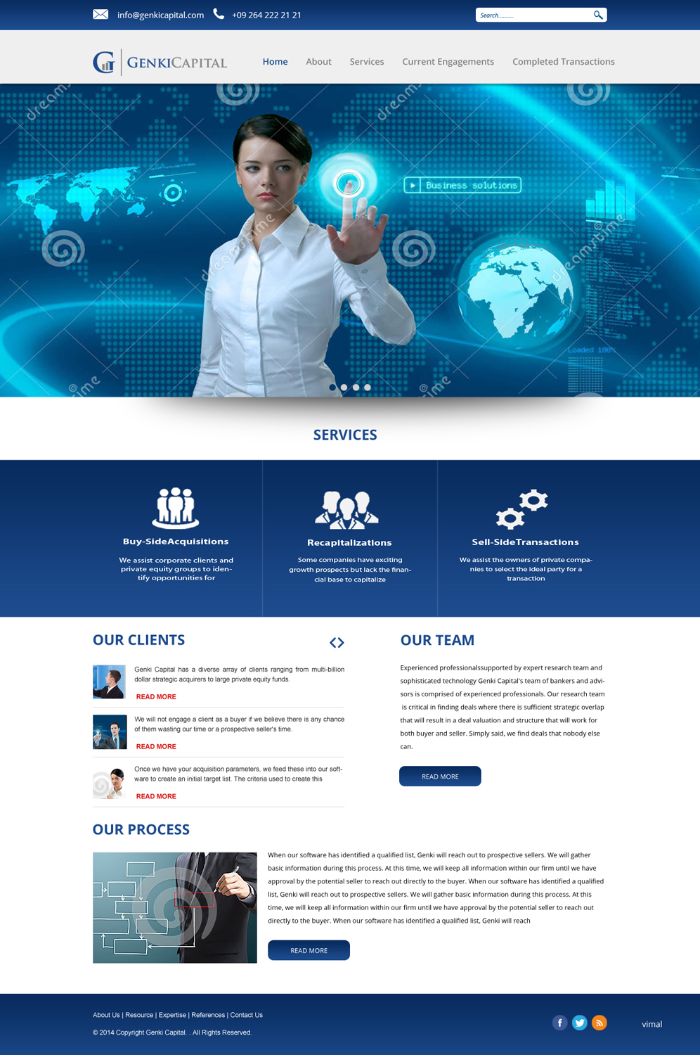 Web Design by pb for this project | Design #3663623