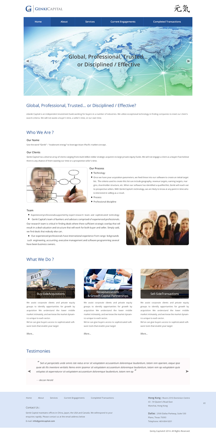 Web Design by pb for this project | Design #3668619