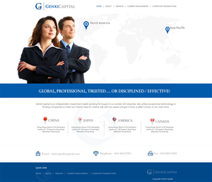 Website for Genki Capital - investment banking firm | Web-Design von TechWise