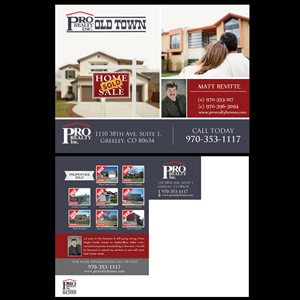 Postcard Design by NatPearlDesigns for Pro Realty Old Town | Design: #3751114