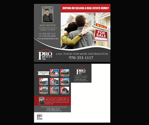 Postcard Design by NatPearlDesigns for Pro Realty Old Town | Design: #3752500