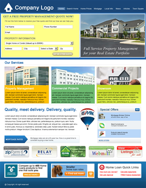 Web Design par vikas kumar pour RE/MAX Real Estate Concepts | Design #912574