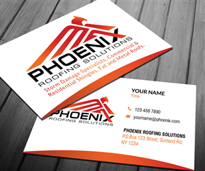 Roofing Company needs Business card design  | Business Card Design by Sarah Haroon