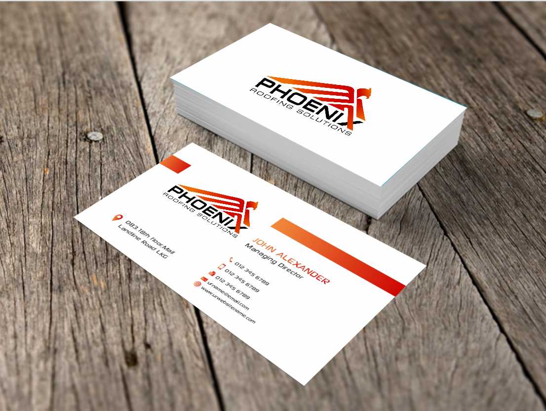 Business Card Design by AwsomeD for Phoenix Roofing Solutions | Design #3654308