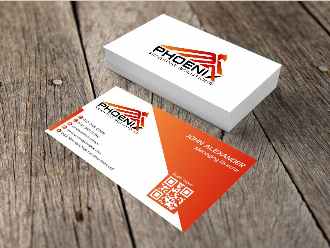 Business Card Design by AwsomeD for Phoenix Roofing Solutions | Design #3654310