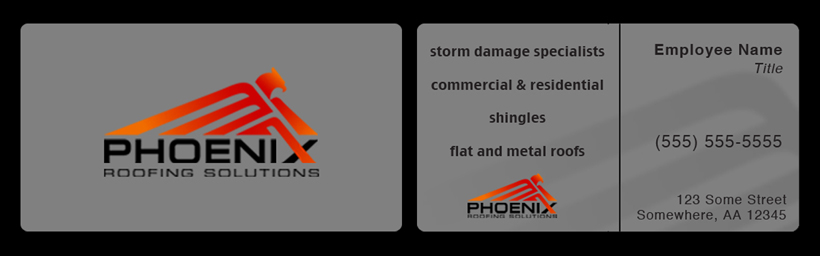 Design de Carte de Visite par Samsep pour Phoenix Roofing Solutions | Design #3645407