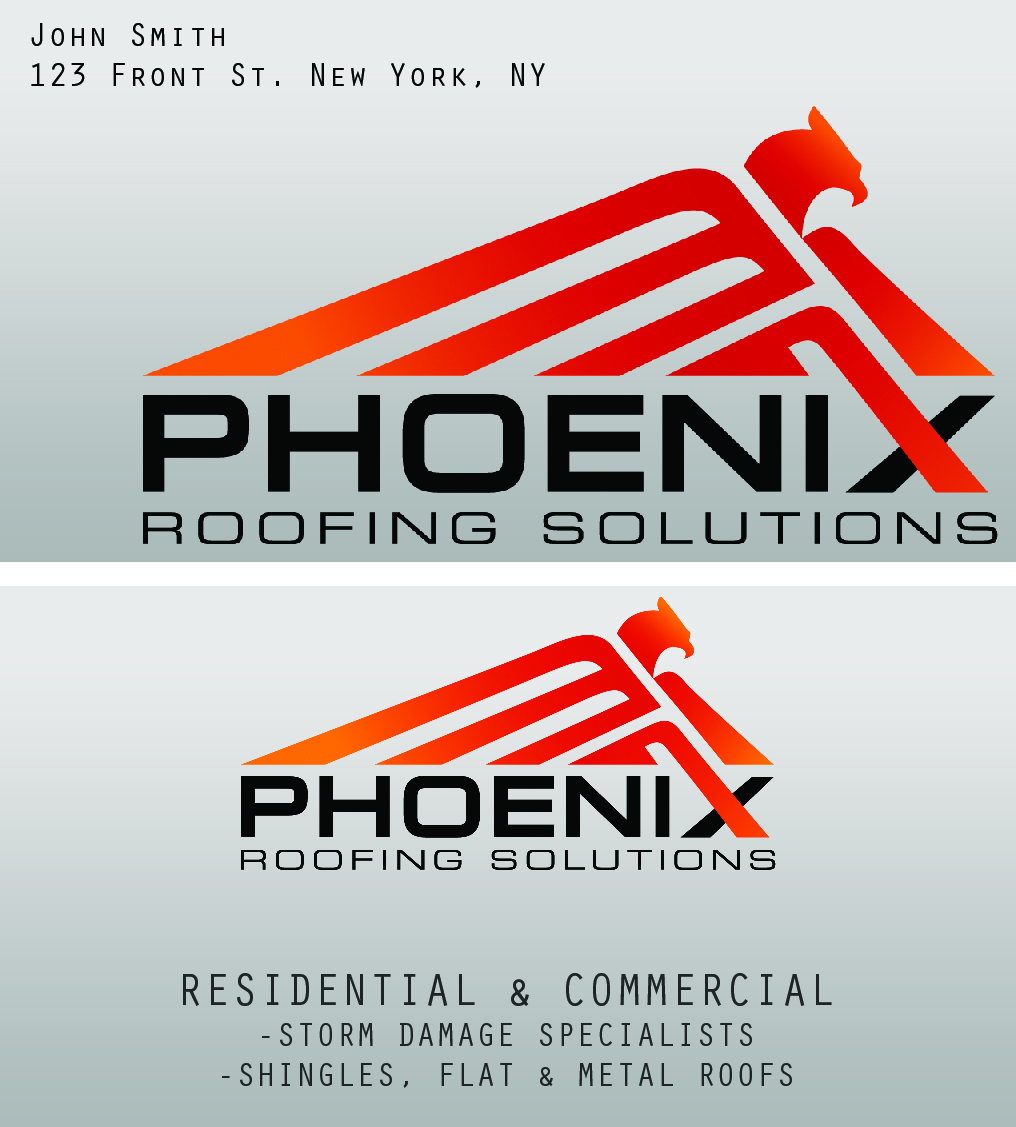 Business Card Design by AdamDeanDesigns for Phoenix Roofing Solutions | Design #3644690