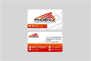 Diseño de Tarjeta de Presentación por AlainLim para Phoenix Roofing Solutions | Diseño #3668546