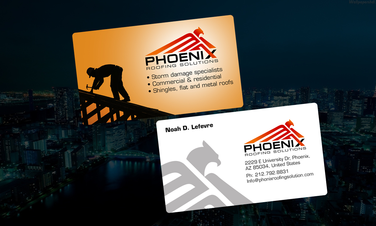 Business Card Design by laxman2creative for Phoenix Roofing Solutions | Design #3653010