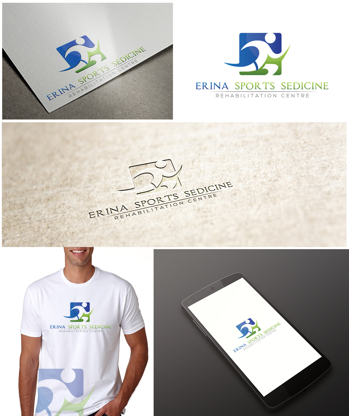 Logo Design by aasma-omer for Erina Sports Medicine & Rehabilitation Centre | Design #3669827