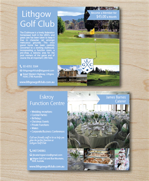Postcard Design for Golf Club Membership & Functions | Postcard Design by alex989