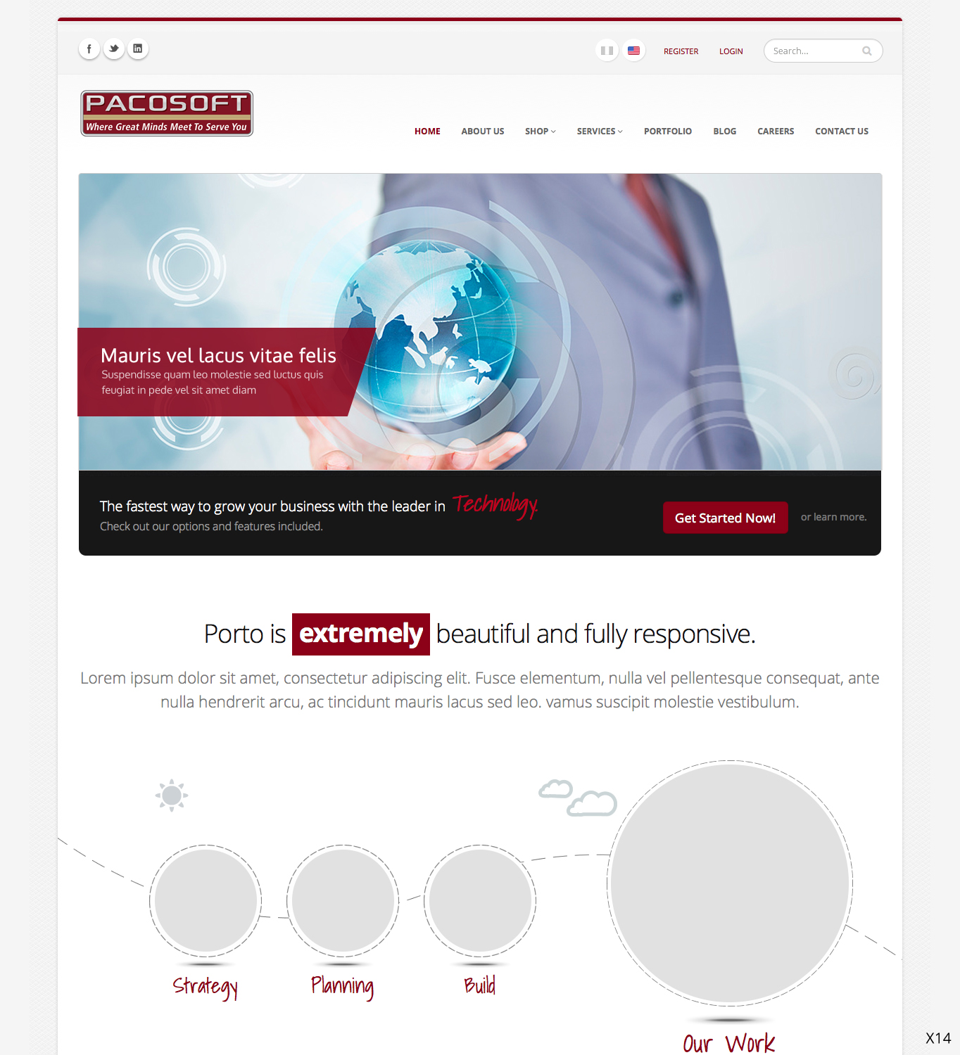 Web Design by pb for Passion+Week+Computer+Software+%28PACOSOFT%2C+INC%29 | Design #3658383