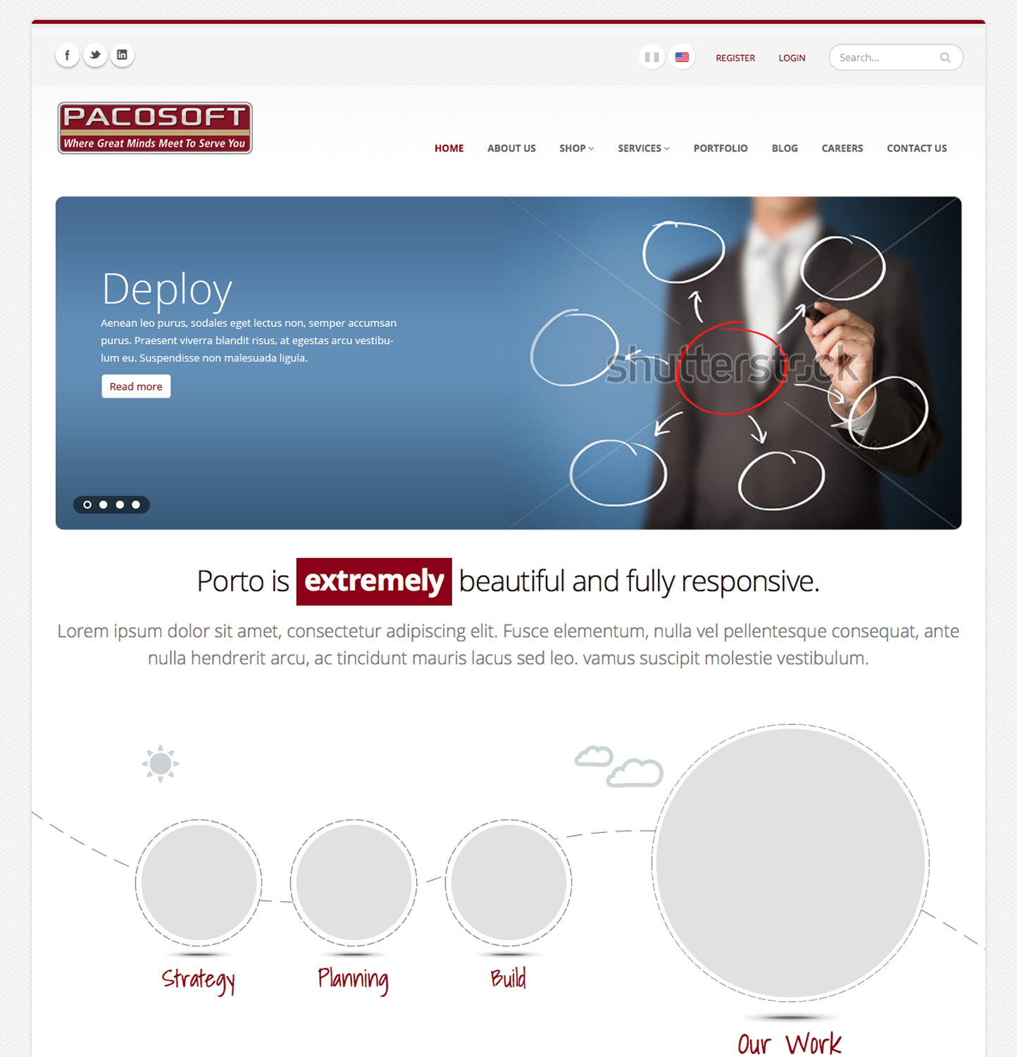 Web Design by pb for Passion+Week+Computer+Software+%28PACOSOFT%2C+INC%29 | Design #3658413