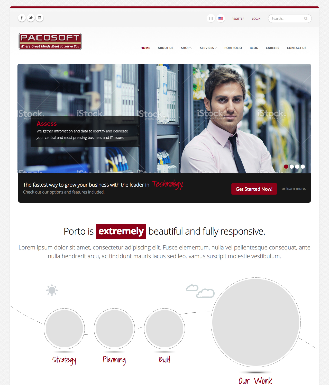 Web Design by pb for Passion+Week+Computer+Software+%28PACOSOFT%2C+INC%29 | Design #3668977