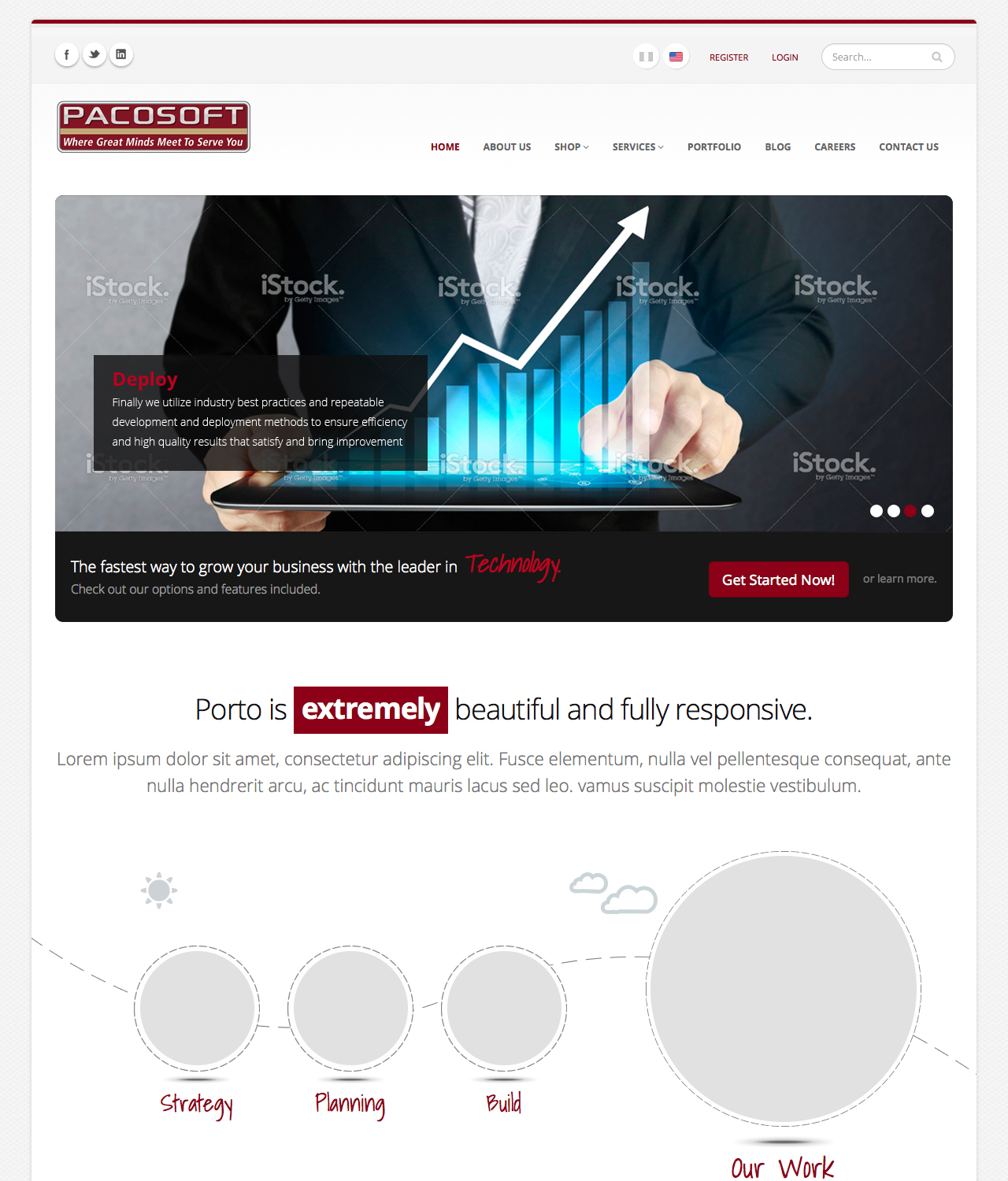 Web Design by pb for Passion+Week+Computer+Software+%28PACOSOFT%2C+INC%29 | Design #3668983