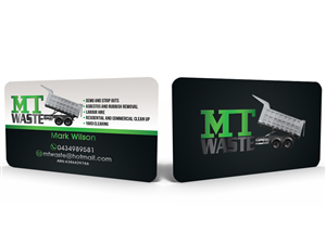 Business Card Design by Hardcore Design for mt waste | Design #3671287