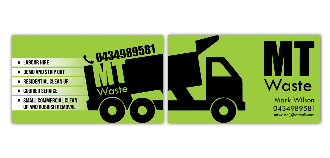 Visitenkarten-Design von tale026 für mt waste | Design #3665846