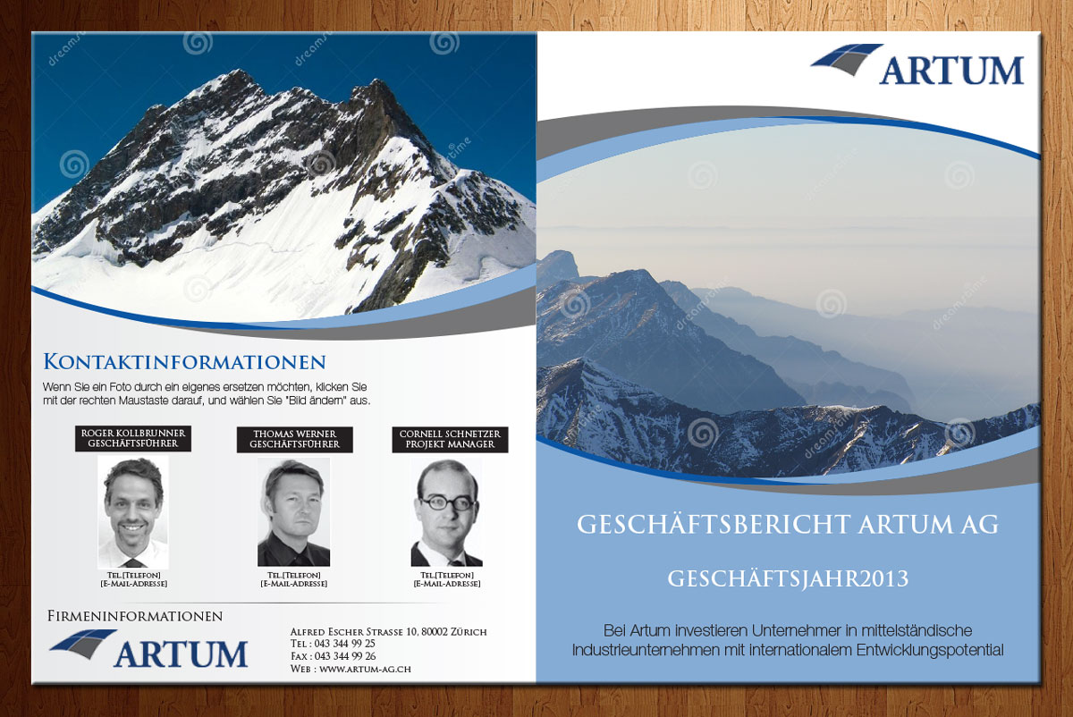 Brochure Design by theblueart for Novus Partners AG | Design #3659316