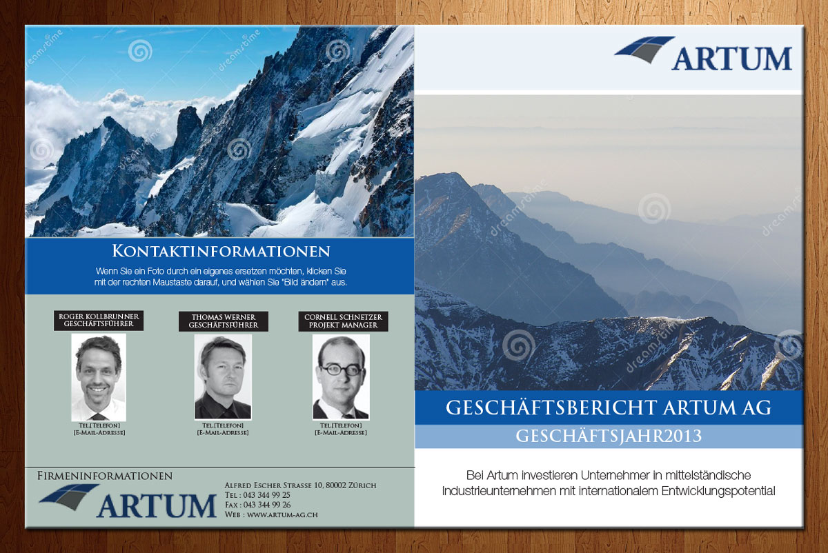 Brochure Design by theblueart for Novus Partners AG | Design #3659321