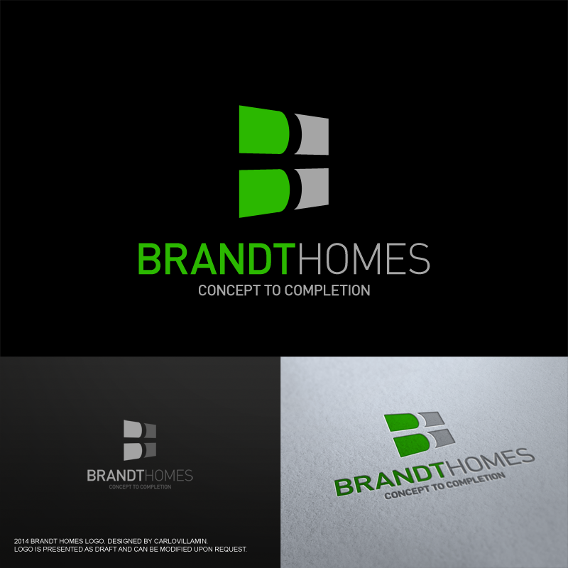 Diseño de Logo por carlomagno para Brandt Homes P/L | Diseño: #3667239