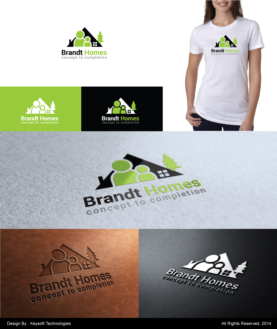 Logo Design by Keysoft for Brandt Homes P/L | Design #3680696