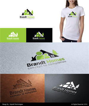 Logo Design by Keysoft for Brandt Homes P/L | Design: #3680696