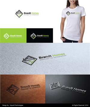 Logo Design by Keysoft for Brandt Homes P/L | Design: #3680925